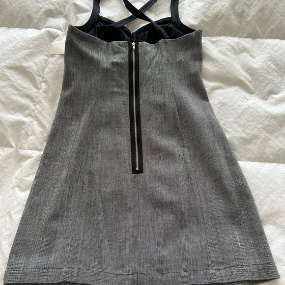 NWT Black & White & Sequin Bodice Dress - Picture 2 of 9